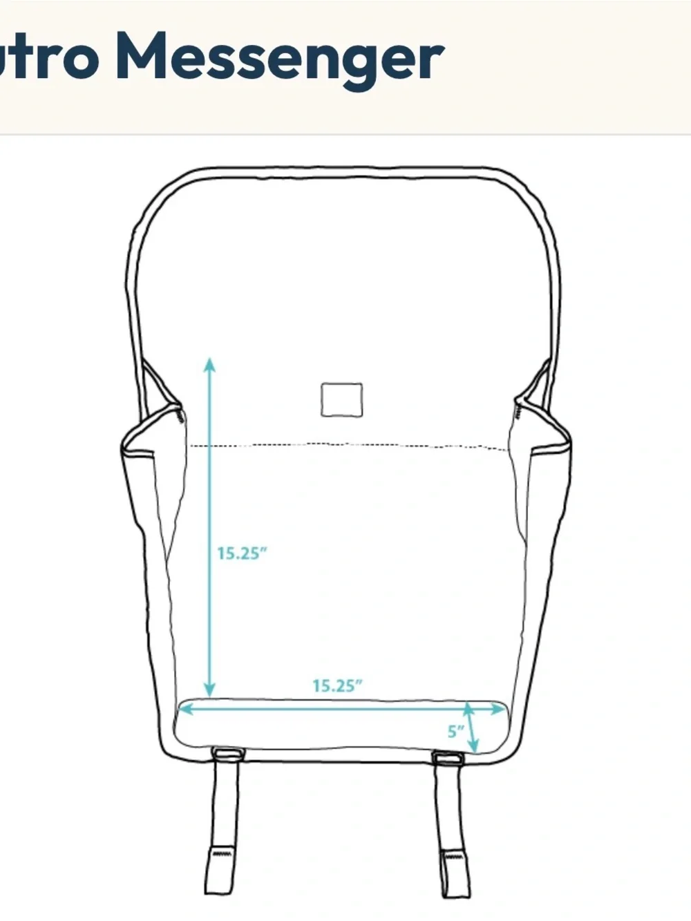 Rickshaw Bags Sutro Messenger bag– Black